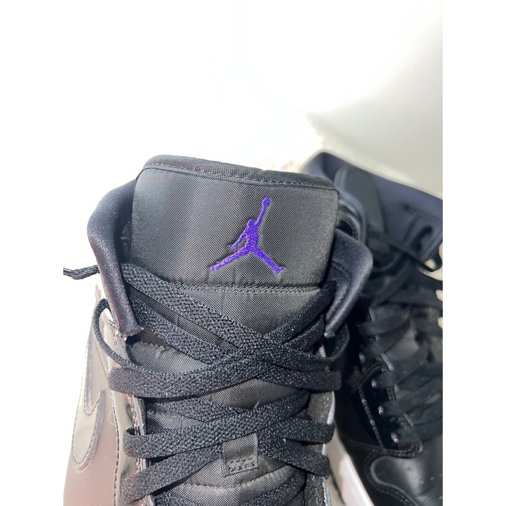 Nike Air Jordan 1 Mid Space Jam Black Dark Concord DV1308-004 Mens Size 14 - Picture 6 of 8
